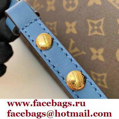 louis vuitton Monogram canvas NeoNoe MM bucket bag BLUE