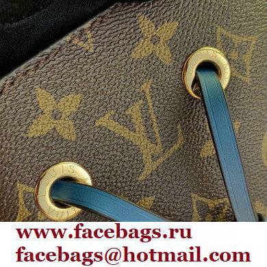 louis vuitton Monogram canvas NeoNoe MM bucket bag BLUE