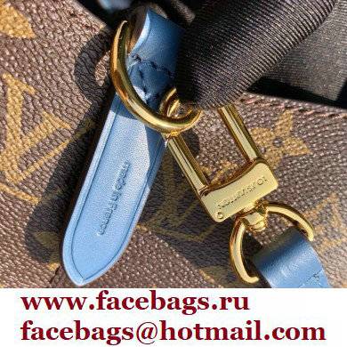 louis vuitton Monogram canvas NeoNoe MM bucket bag BLUE