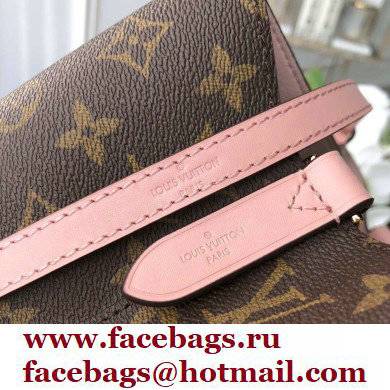 louis vuitton Monogram canvas NeoNoe MM bucket bag PINK