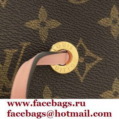 louis vuitton Monogram canvas NeoNoe MM bucket bag PINK