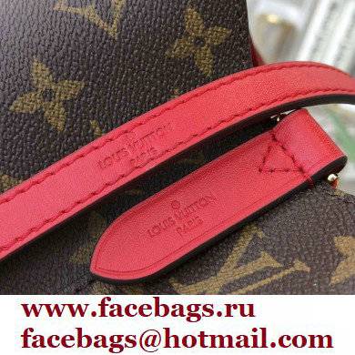 louis vuitton Monogram canvas NeoNoe MM bucket bag RED