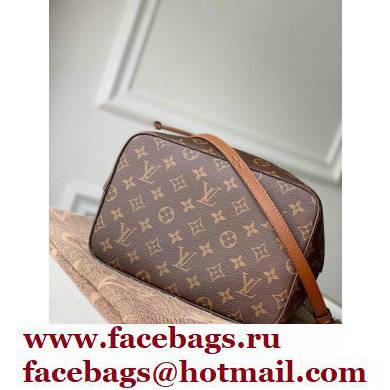 louis vuitton Monogram canvas NeoNoe MM bucket bag caramel