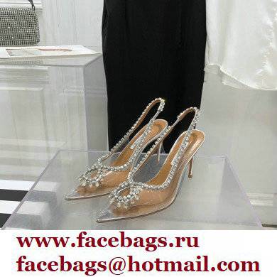 Aquazzura Heel 9.5cm Seduction Crystal PVC Pumps 03 2022