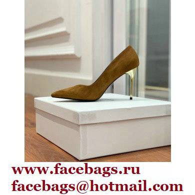 Balmain Heel 10.5cm Ruby pumps Suede Brown 2022