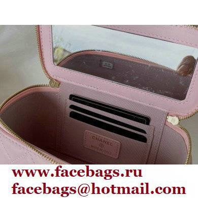 Chanel Small Pearl Vanity Case Bag 81192 Pink 2022