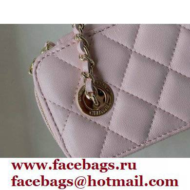 Chanel Small Pearl Vanity Case Bag 81192 Pink 2022