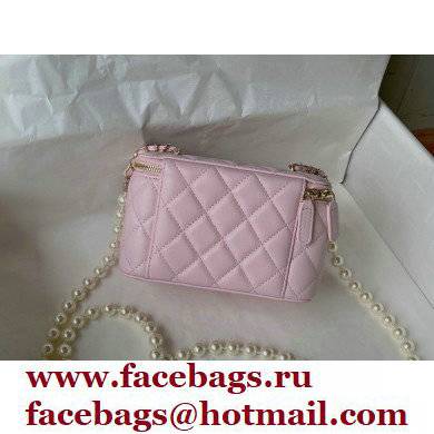 Chanel Small Pearl Vanity Case Bag 81192 Pink 2022