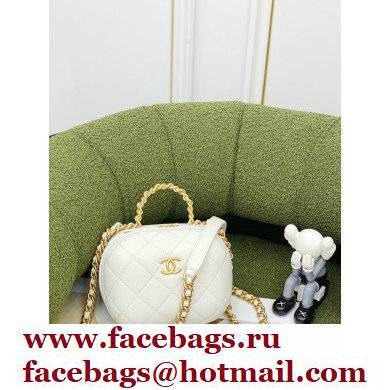 Chanel Vanity Case With Chain Bag AP2699 White 2022