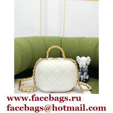 Chanel Vanity Case With Chain Bag AP2699 White 2022