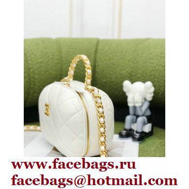 Chanel Vanity Case With Chain Bag AP2699 White 2022