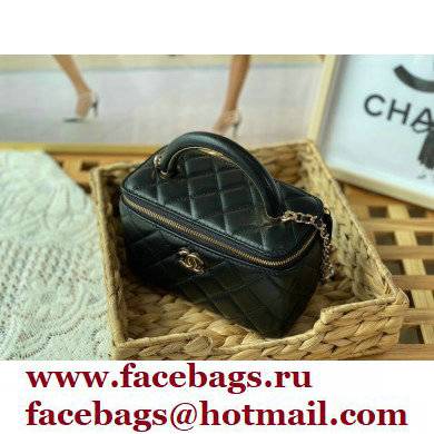 Chanel Vanity Case with Chain Bag AP2846 in Lambskin Black 2022