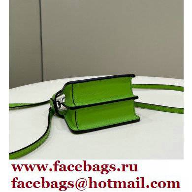 Fendi padded nappa leather Peekaboo ISeeU Micro Bag Green 2022