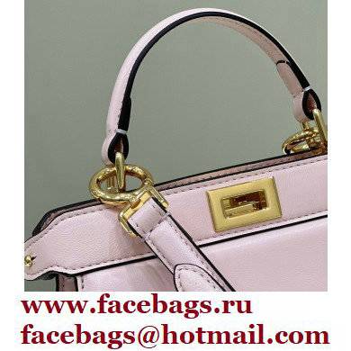 Fendi padded nappa leather Peekaboo ISeeU Petite Bag Pink 2022