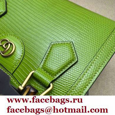 Gucci Diana lizard mini Top Handle bag 675800 Grass Green 2022