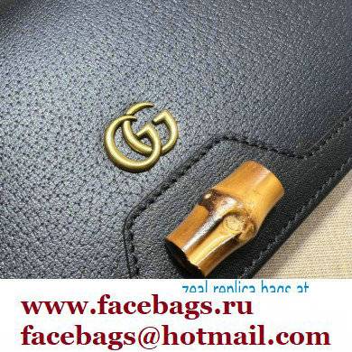 Gucci Diana mini bag with bamboo 696817 Black 2022