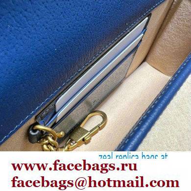 Gucci Diana mini bag with bamboo 696817 Blue 2022