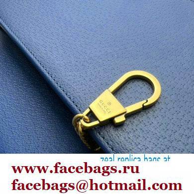 Gucci Diana mini bag with bamboo 696817 Blue 2022