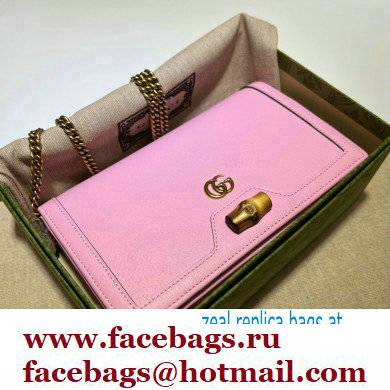 Gucci Diana mini bag with bamboo 696817 Pink 2022