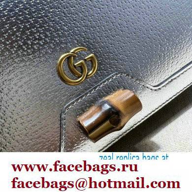 Gucci Diana mini bag with bamboo 696817 Silver 2022