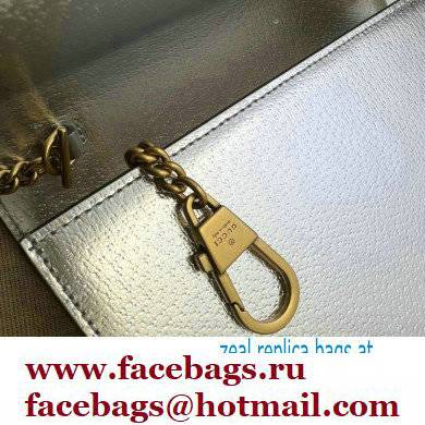 Gucci Diana mini bag with bamboo 696817 Silver 2022