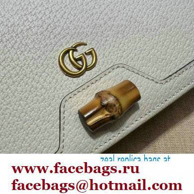 Gucci Diana mini bag with bamboo 696817 White 2022