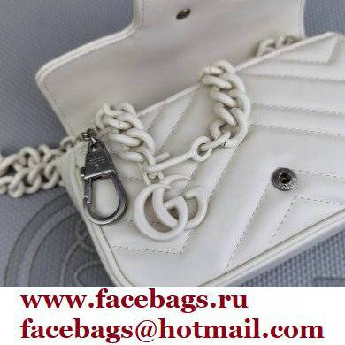 Gucci GG Marmont belt bag 699757 Resin White 2022