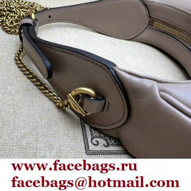 Gucci GG Marmont half-moon-shaped mini bag 699514 Nude 2022