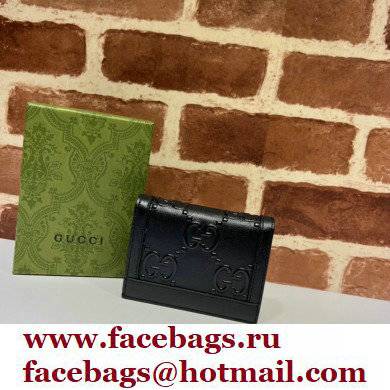 Gucci GG card case wallet 676150 Black 2022