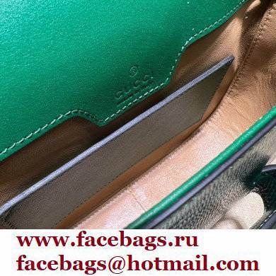 Gucci Horsebit 1955 lizard mini Shoulder bag 675801 Dark Green 2022