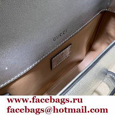 Gucci Horsebit 1955 lizard mini Shoulder bag 675801 Silver 2022