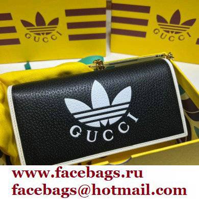 Gucci x Adidas 1955 Horsebit Wallet with Chain Bag 621892 leather Black 2022