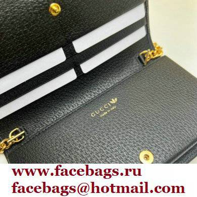 Gucci x Adidas 1955 Horsebit Wallet with Chain Bag 621892 leather Yellow 2022