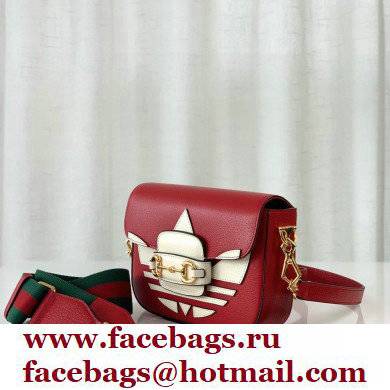 Gucci x Adidas Horsebit 1955 mini Shoulder bag 658574 Red 2022