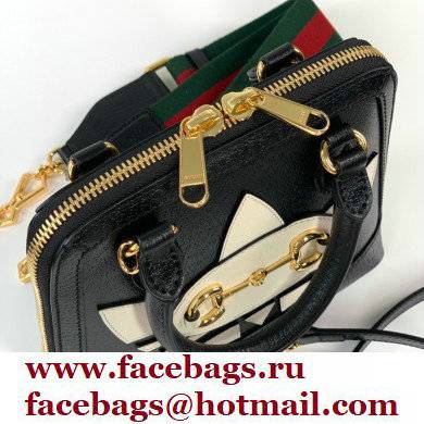 Gucci x Adidas Horsebit 1955 mini Top Handle bag 677212 Black 2022