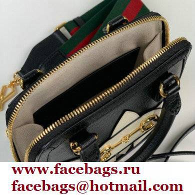 Gucci x Adidas Horsebit 1955 mini Top Handle bag 677212 Black 2022