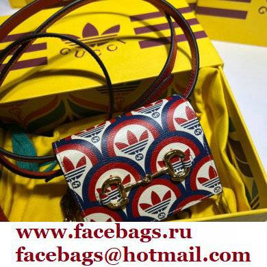 Gucci x Adidas card case with Horsebit Bag 702248 Trefoil print 2022