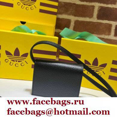 Gucci x Adidas card case with Horsebit Bag 702248 leather Black 2022