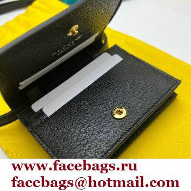 Gucci x Adidas card case with Horsebit Bag 702248 leather Black 2022