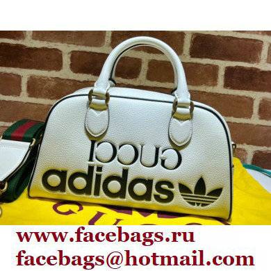 Gucci x Adidas mini duffle bag 702397 leather White 2022