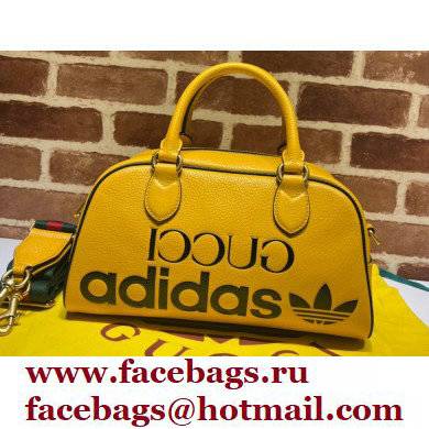 Gucci x Adidas mini duffle bag 702397 leather Yellow 2022