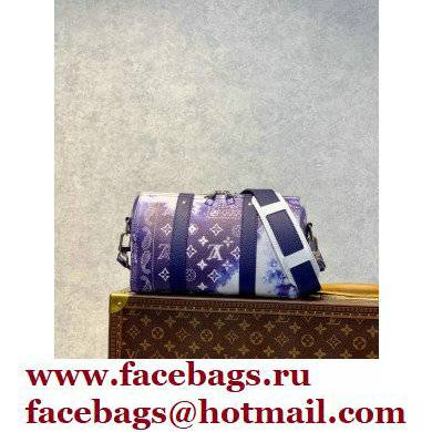 Louis Vuitton City Keepall Bag M20555 Blue Monogram Bandana Print