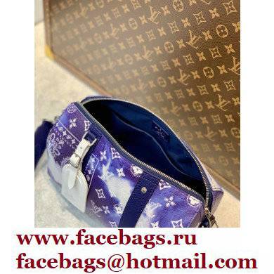 Louis Vuitton City Keepall Bag M20555 Blue Monogram Bandana Print