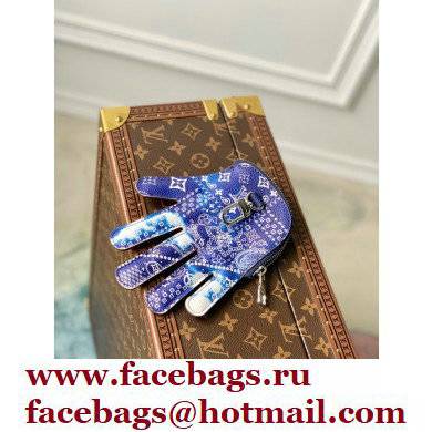 Louis Vuitton HI 5 pouch Bag M81410 Blue Monogram Bandana Print