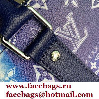 Louis Vuitton Keepall 50B Bag M20558 Blue Monogram Bandana Print