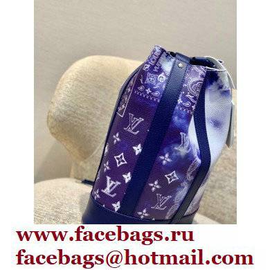 Louis Vuitton Randonnee PM Messenger Bag M20562 Blue Monogram Bandana Print