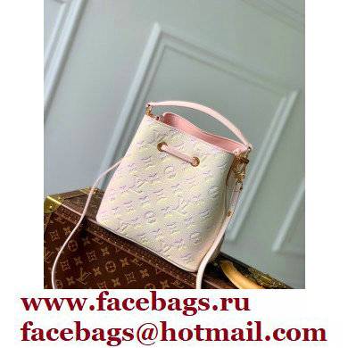 Louis Vuitton Sprayed and embossed grained cowhide leather Neonoe BB Bag M46174 Light Pink