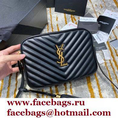 SAINT LAURENT MONOGRAM LOU CAMERA BAG 520534 black/gold(ORIGINAL QUALITY)