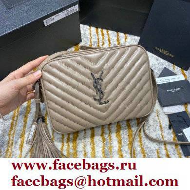 SAINT LAURENT MONOGRAM LOU CAMERA BAG 520534 gray/silver (ORIGINAL QUALITY)