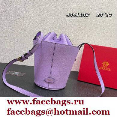 Versace La Medusa Chain Bucket Bag Lilac